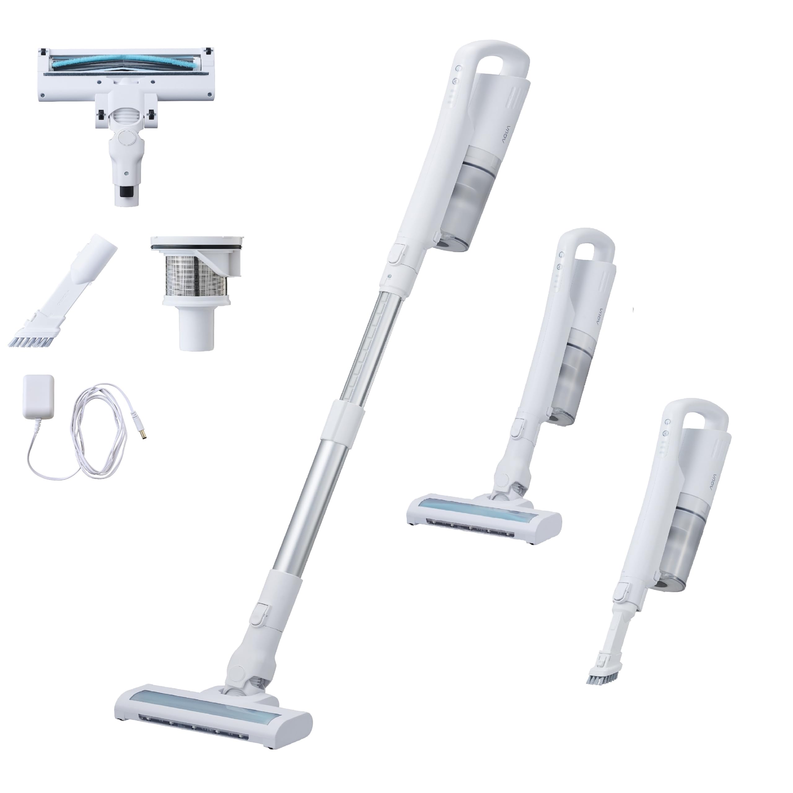 AQUA Vacuum Cleaner Extendable Stick Cleaner Handy Cleaner Compact CP02WR (Cordless/Extendable Nozzle/2way) (LED Light/Self-Propelled)
AQUA Vacuum Cleaner Extendable Stick Cleaner Handy Cleaner Compact CP02WR (Cordless/Extendable Nozzle/2way) (LED Light/Self-Propelled)