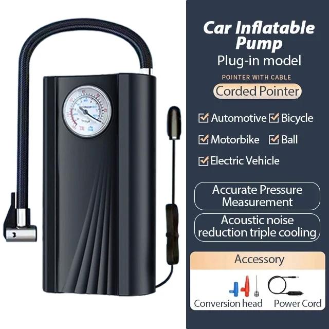 Портативный автомобильный насос для накачивания шин, насос для накачивания шин, воздушный компрессор для пневматических электрических приборов для автомобильных мячей, велосипедный воздушный насос чёрный
Портативный автомобильный насос для накачивания шин, насос для накачивания шин, воздушный компрессор для пневматических электрических приборов для автомобильных мячей, велосипедный воздушный насос чёрный