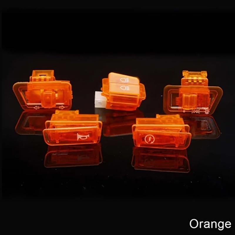 5PCS Transparent Motorcycle Switch Button Set Universal Kit for Custom Bike Controls оранжевый
5PCS Transparent Motorcycle Switch Button Set Universal Kit for Custom Bike Controls оранжевый