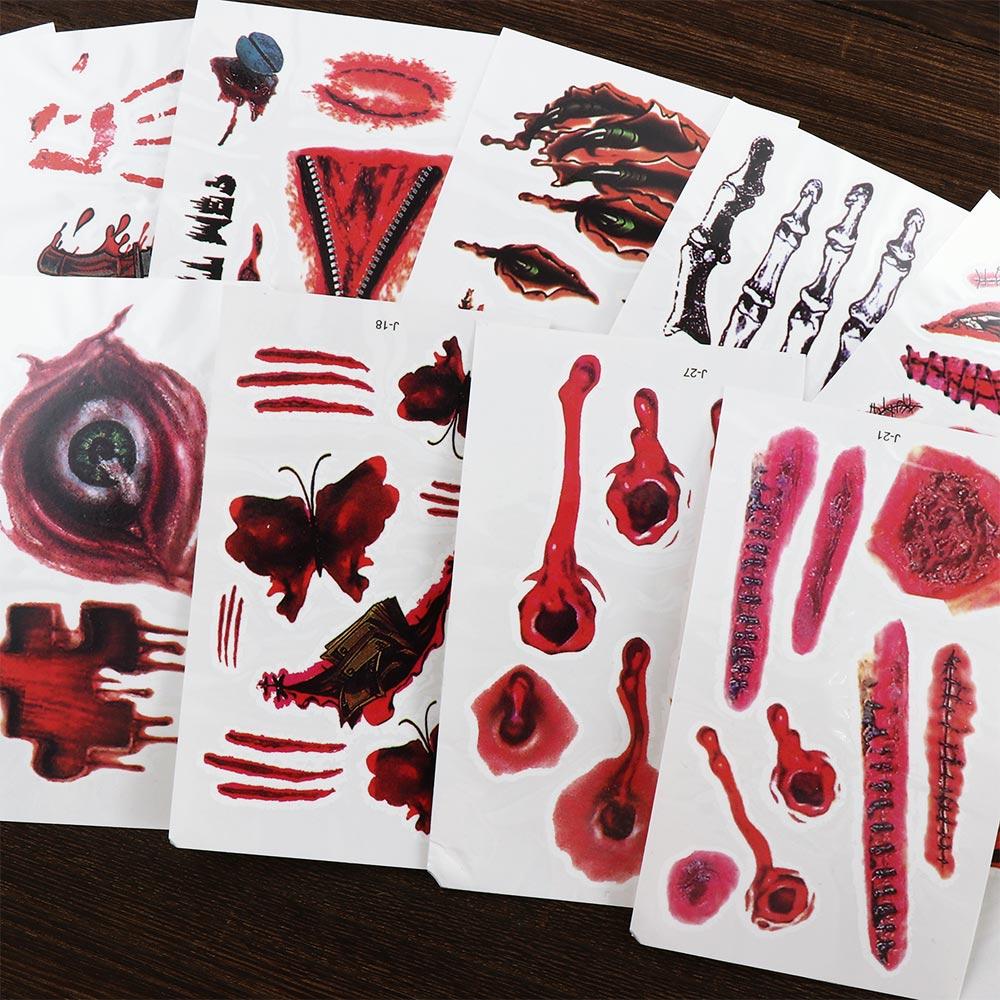 Waterproof Party Body Art Fake Tattoo Temporary Tattoos Horror Scar Halloween Tattoo Stickers 30Pcs/Set
Waterproof Party Body Art Fake Tattoo Temporary Tattoos Horror Scar Halloween Tattoo Stickers 30Pcs/Set