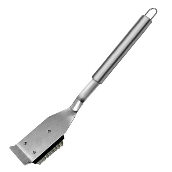 Щетка для гриля для кемпинга на открытом воздухе со скребком, конструкция с длинной ручкой, нержавеющая, термостойкая, жесткая щетина, щетка для чистки гриля для барбекю серебряный
Щетка для гриля для кемпинга на открытом воздухе со скребком, конструкция с длинной ручкой, нержавеющая, термостойкая, жесткая щетина, щетка для чистки гриля для барбекю серебряный