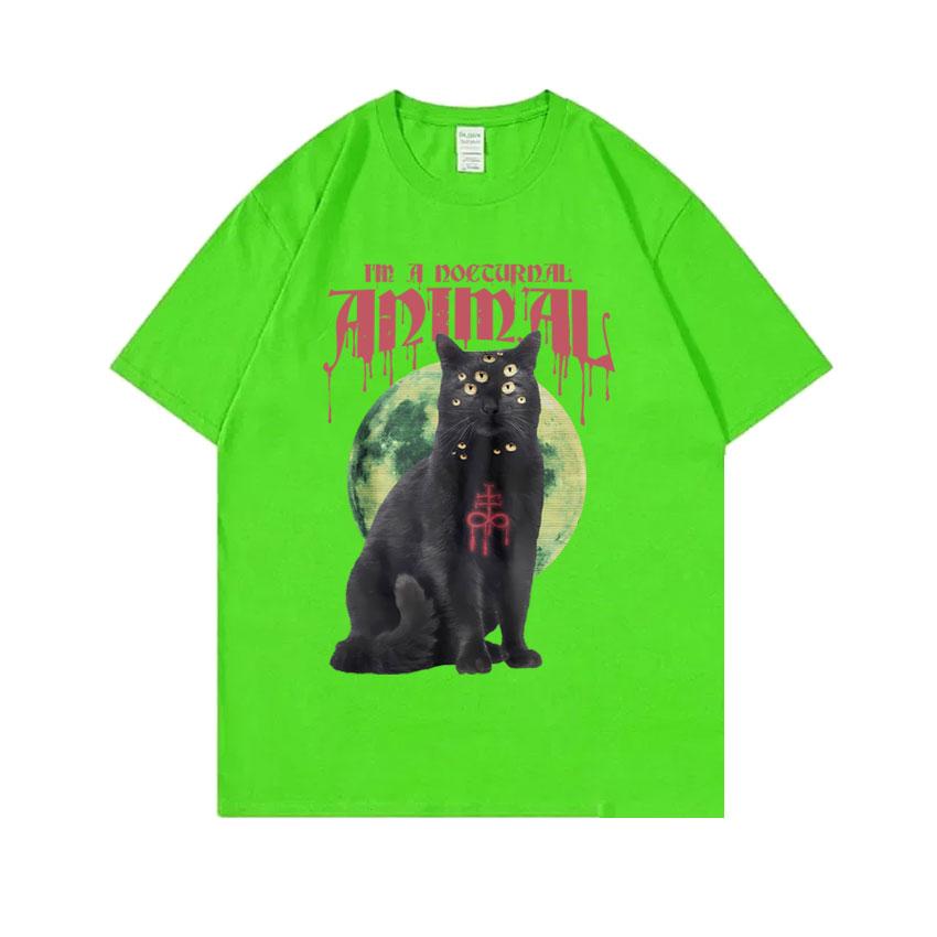 Satanic Cat Funny Meme Tshirt Vintage Demon Black Cat Graphic TShirts Unisex Women Casual Cotton Oversized Short Sleeve T Shirts 4XL
Satanic Cat Funny Meme Tshirt Vintage Demon Black Cat Graphic TShirts Unisex Women Casual Cotton Oversized Short Sleeve T Shirts 4XL
