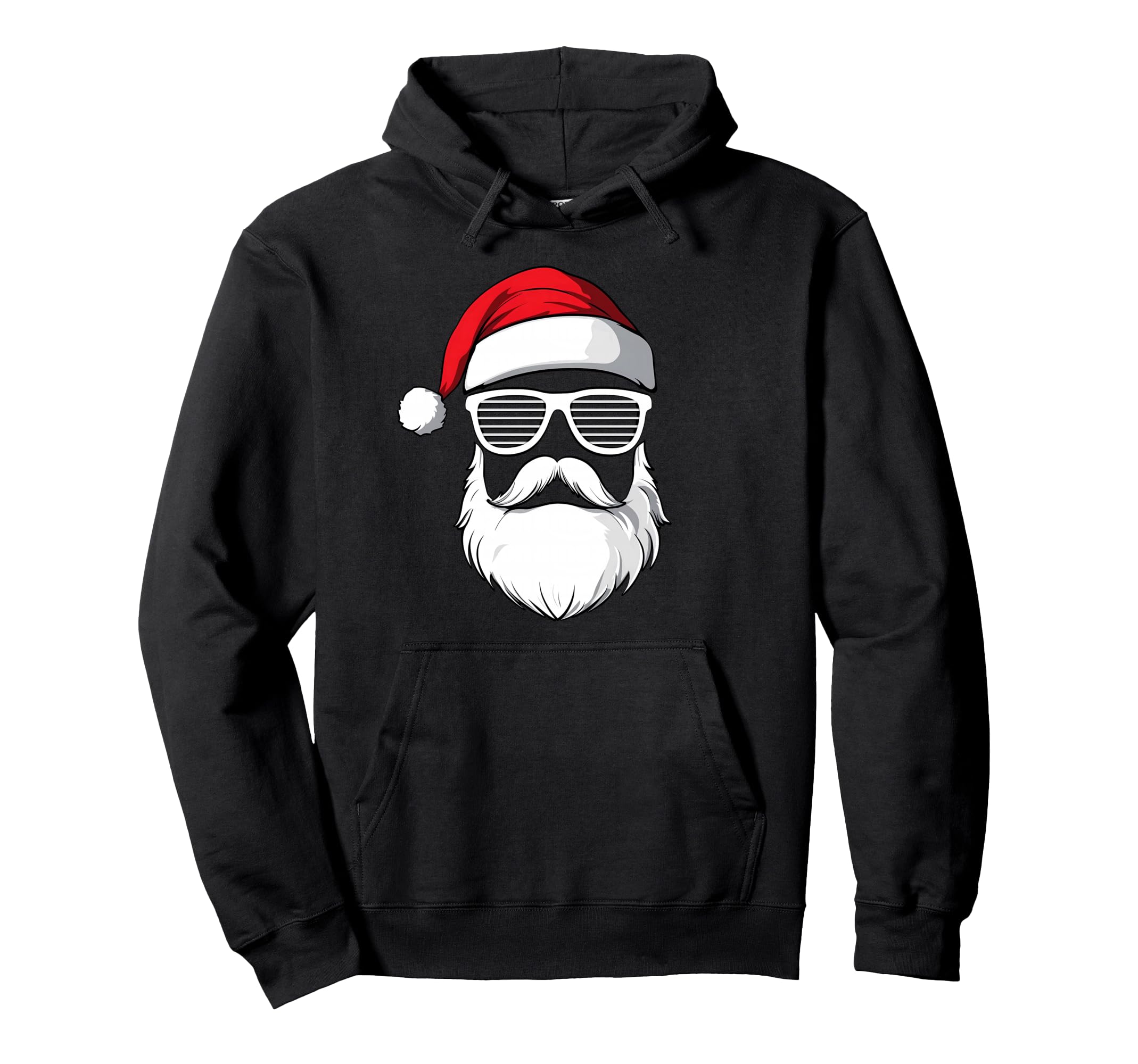 Cool Santa hoodie with Christmas hat, sunglasses and beard
Cool Santa hoodie with Christmas hat, sunglasses and beard