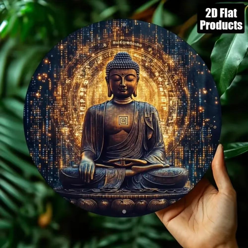 Zen Buddha Metal Wall Art Circular Home Decor Gift Plaque 40x30cm білий
Zen Buddha Metal Wall Art Circular Home Decor Gift Plaque 40x30cm білий