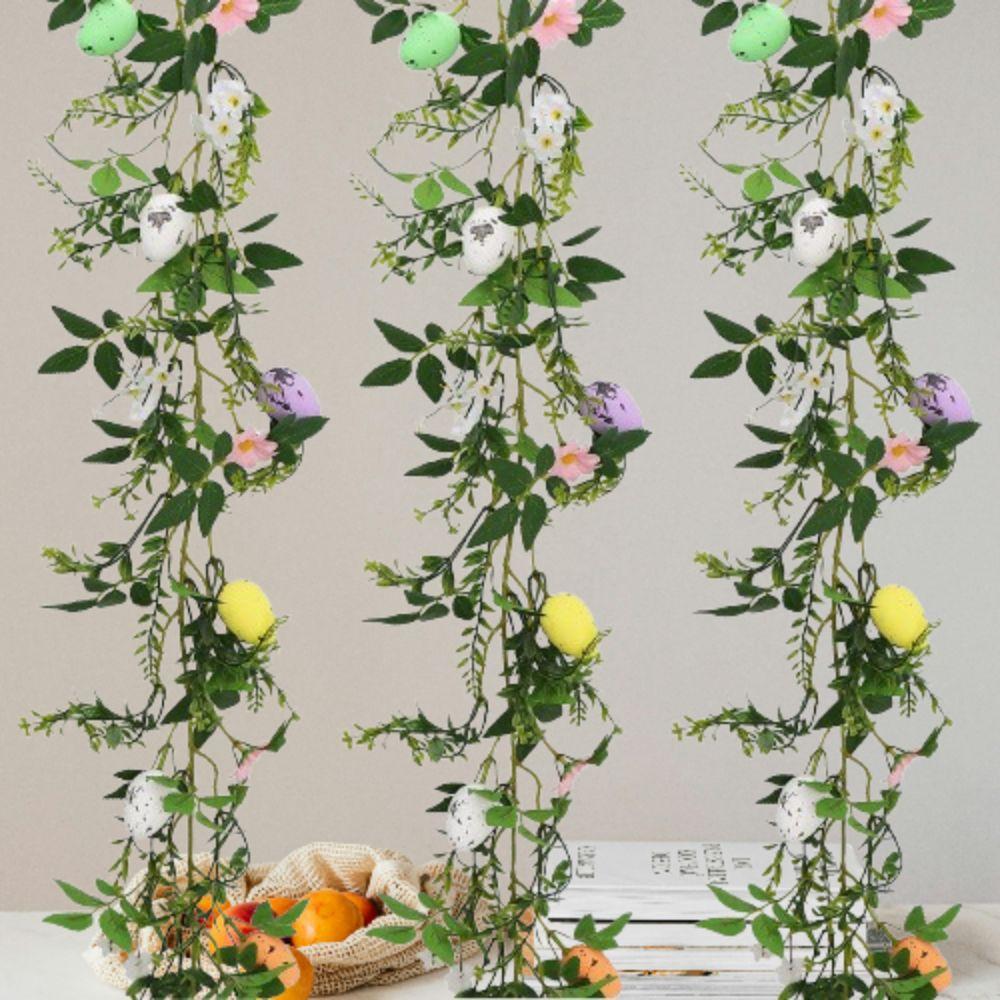 Green Plant Spring Eggs Garland Colorful Simulation Eggs Pendants Outdoor Garden Decor Style 2
Green Plant Spring Eggs Garland Colorful Simulation Eggs Pendants Outdoor Garden Decor Style 2