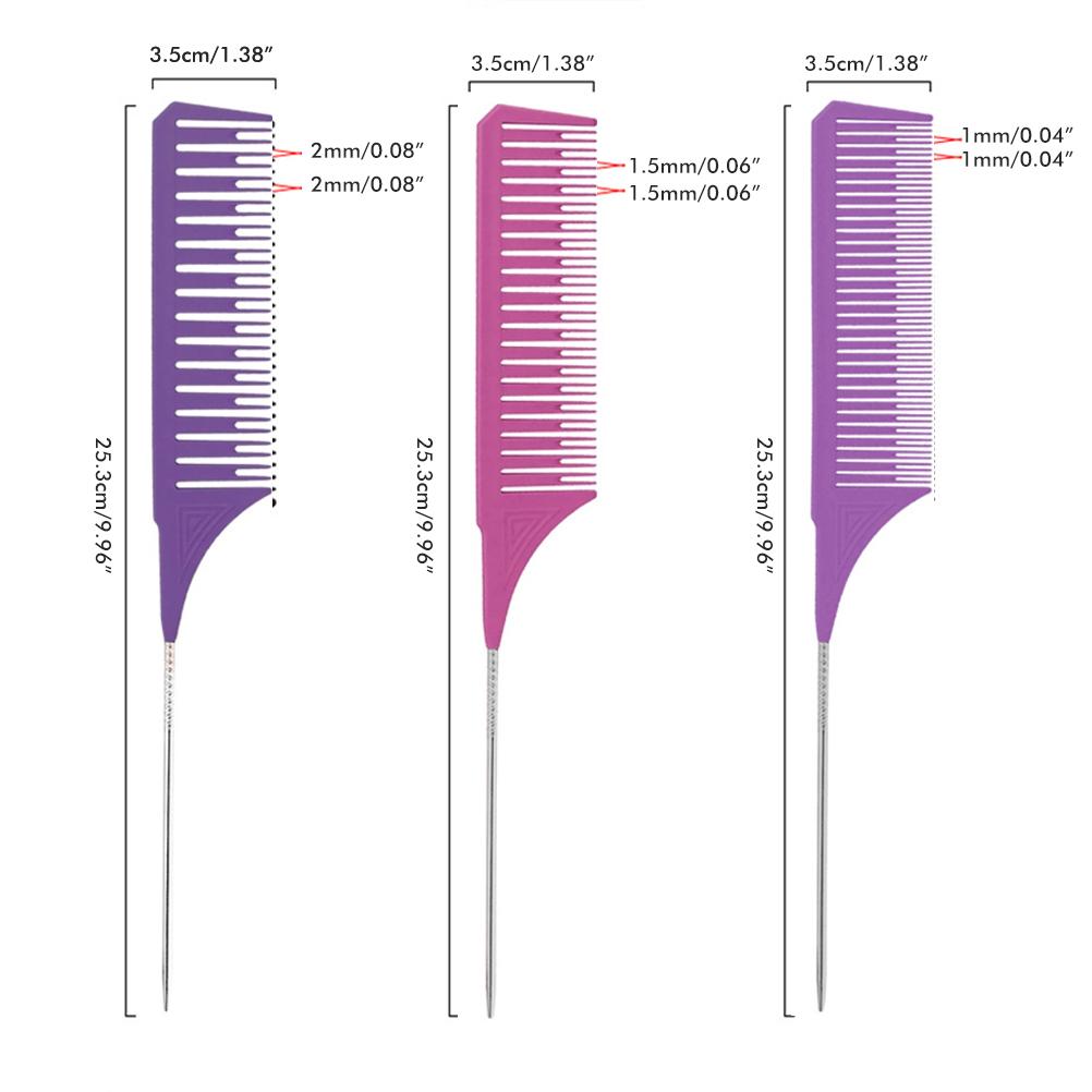 3 шт. расчески для мелирования, расчески с хвостиком, салонные парикмахерские расчески для женщин и мужчин
3 шт. расчески для мелирования, расчески с хвостиком, салонные парикмахерские расчески для женщин и мужчин