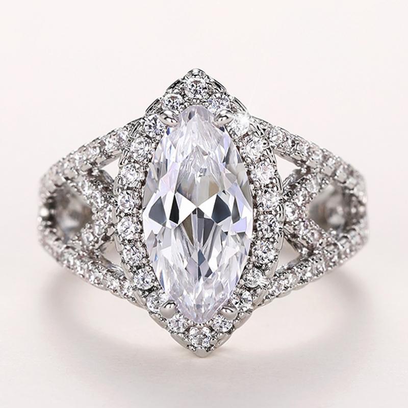 Huitan Gorgeous Women Rings for Wedding Engagement Party Big Crystal Marquise Cubic Zirconia Rings Design Fashion Zircon 6
Huitan Gorgeous Women Rings for Wedding Engagement Party Big Crystal Marquise Cubic Zirconia Rings Design Fashion Zircon 6