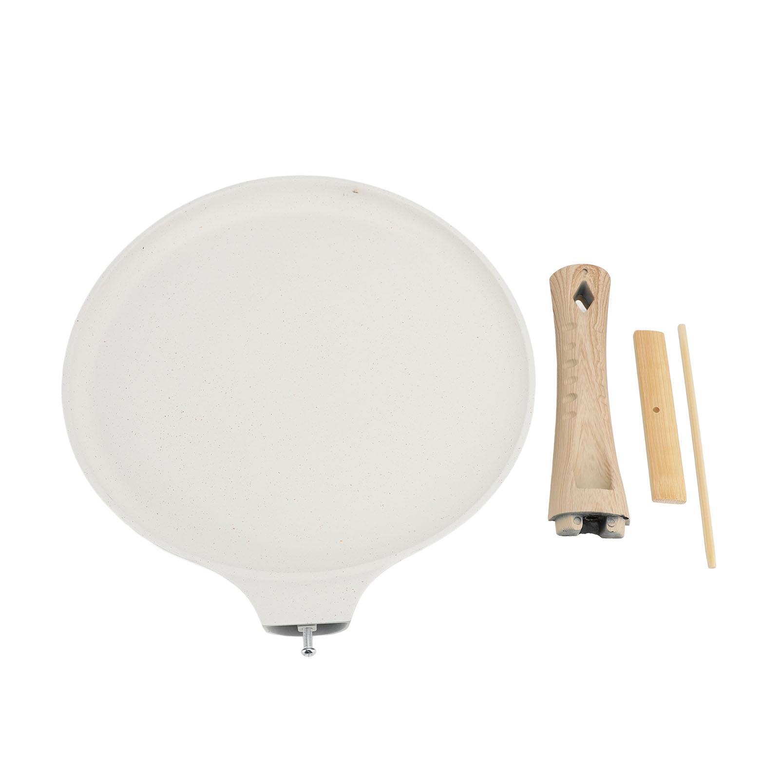 Сковорода для блинов с антипригарным покрытием, многофункциональная, для интегрированной варочной панели, для жарки блинов, кухонная плита, серая, 28 см 28cm / 11.0in бежевый