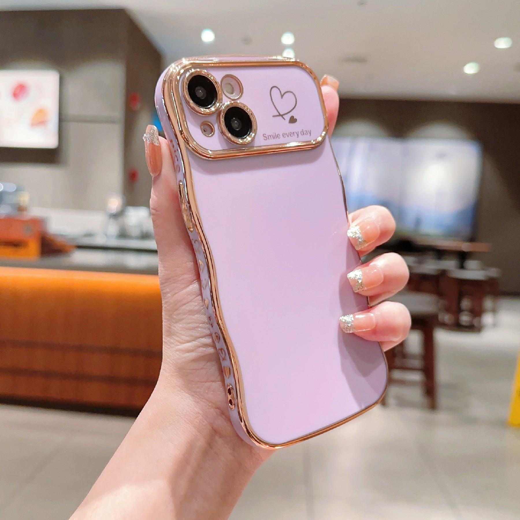 For iPhone 14 Plus Case Wave Frame with Love Heart Raised Camera Protection TPU Cover Purple
For iPhone 14 Plus Case Wave Frame with Love Heart Raised Camera Protection TPU Cover Purple