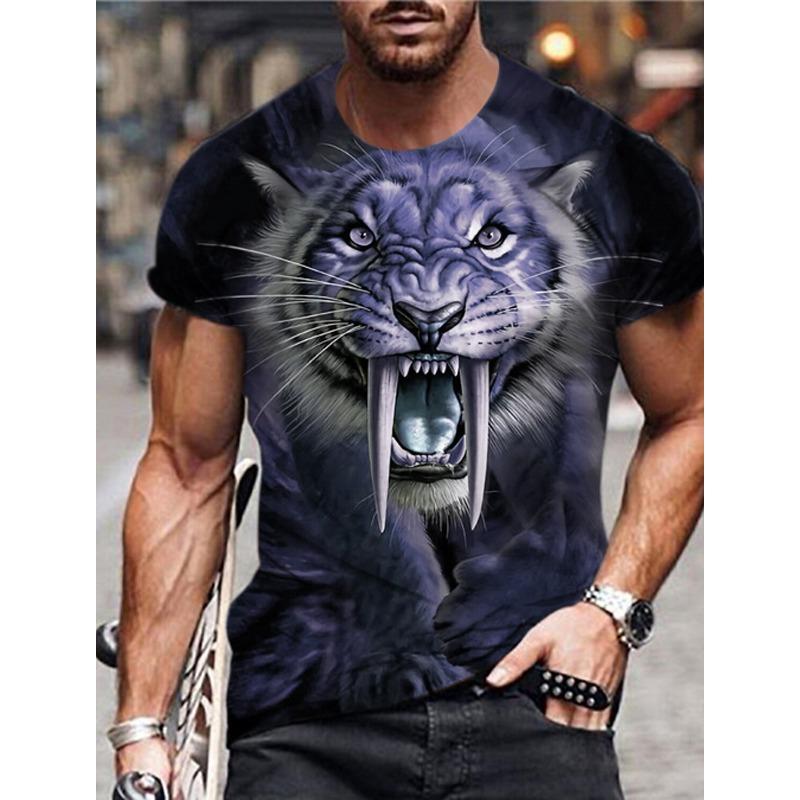 Summer fashion men s printed T-shirt round neck sports casual XXXL
Summer fashion men s printed T-shirt round neck sports casual XXXL