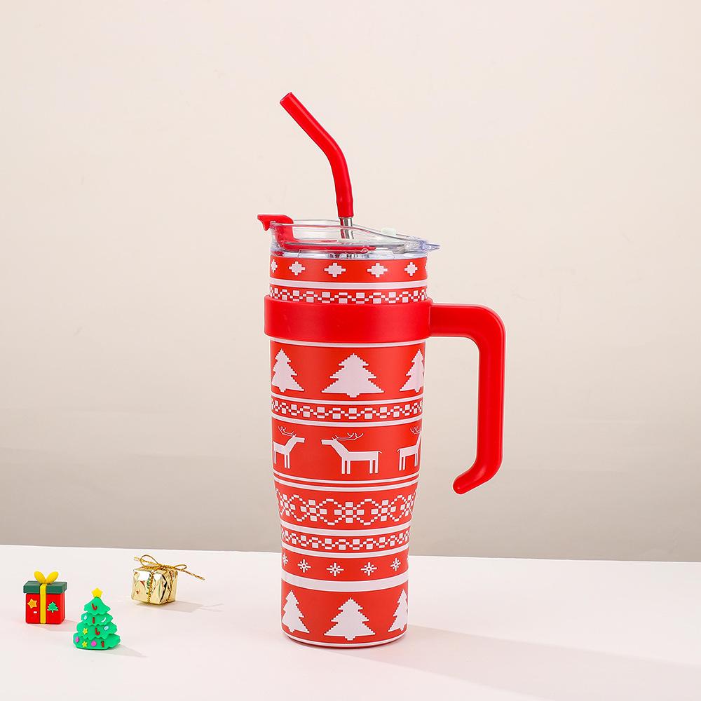 Christmas Cup 40oz Large Capacity Stainless Steel Thermos Cup Outdoor with Straw Bingba Cup 40oz красный
Christmas Cup 40oz Large Capacity Stainless Steel Thermos Cup Outdoor with Straw Bingba Cup 40oz красный