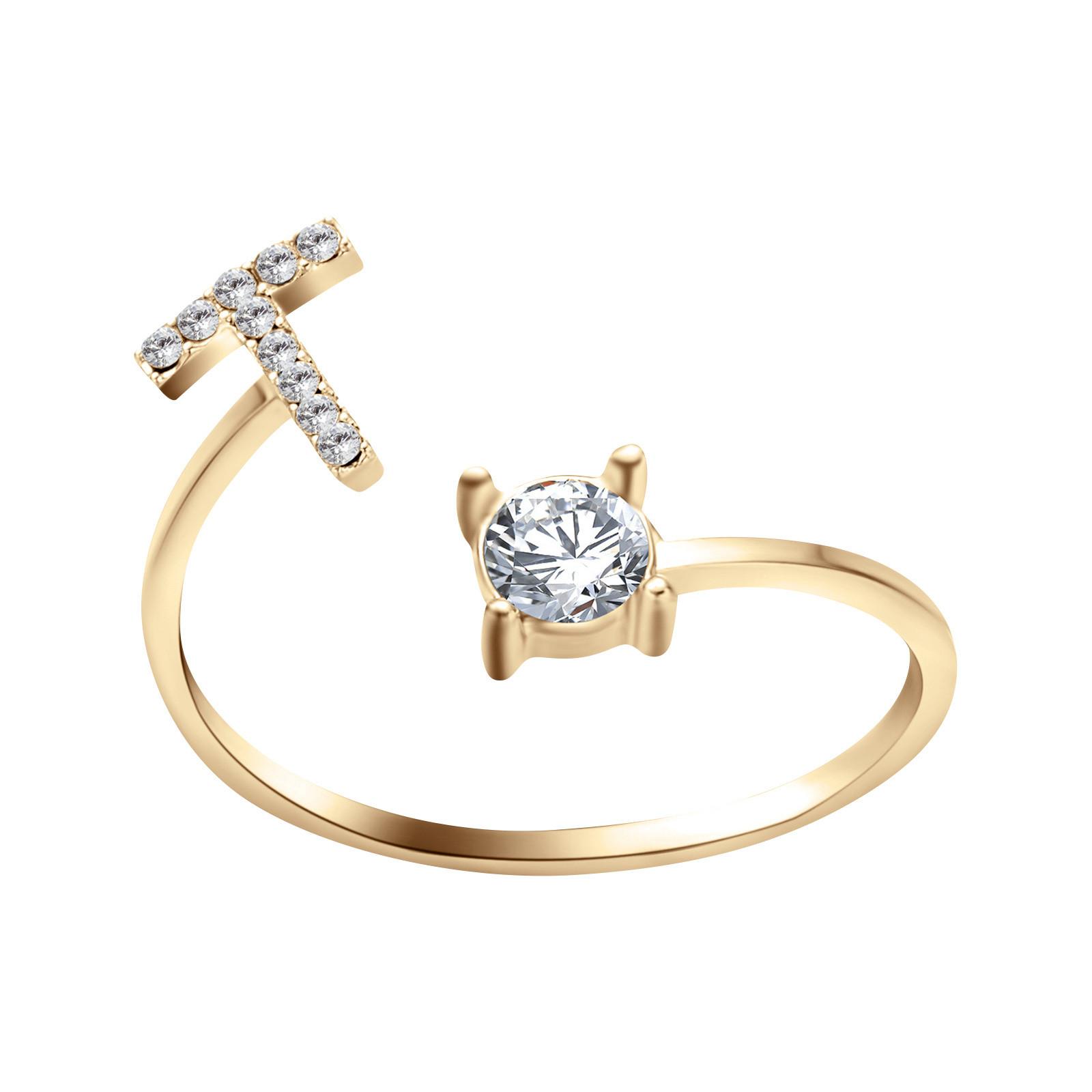 Letter Ring For Alphabet Diamond Adjustable Rings One Size
Letter Ring For Alphabet Diamond Adjustable Rings One Size
