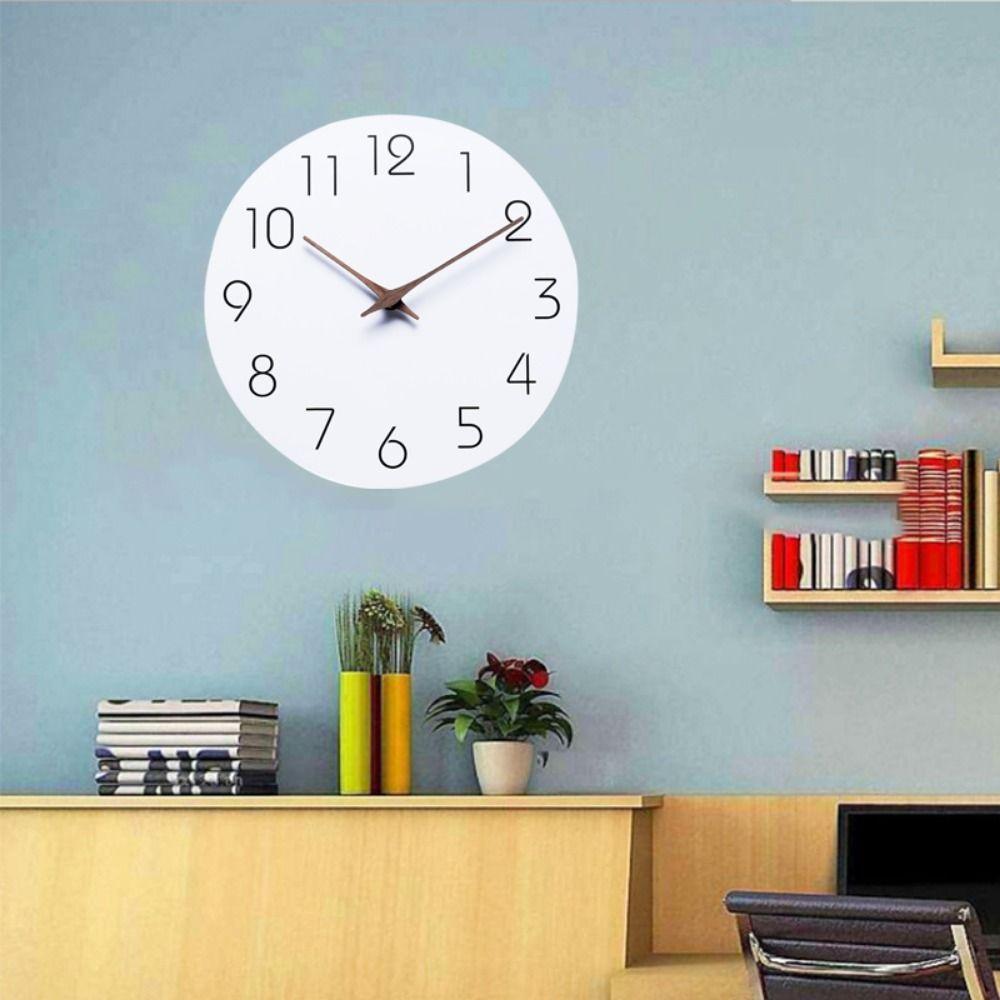 10 Inch Wall Clock Non Ticking Scale Clock Modern Silent Clock Dining Room чорний 
10 Inch Wall Clock Non Ticking Scale Clock Modern Silent Clock Dining Room чорний