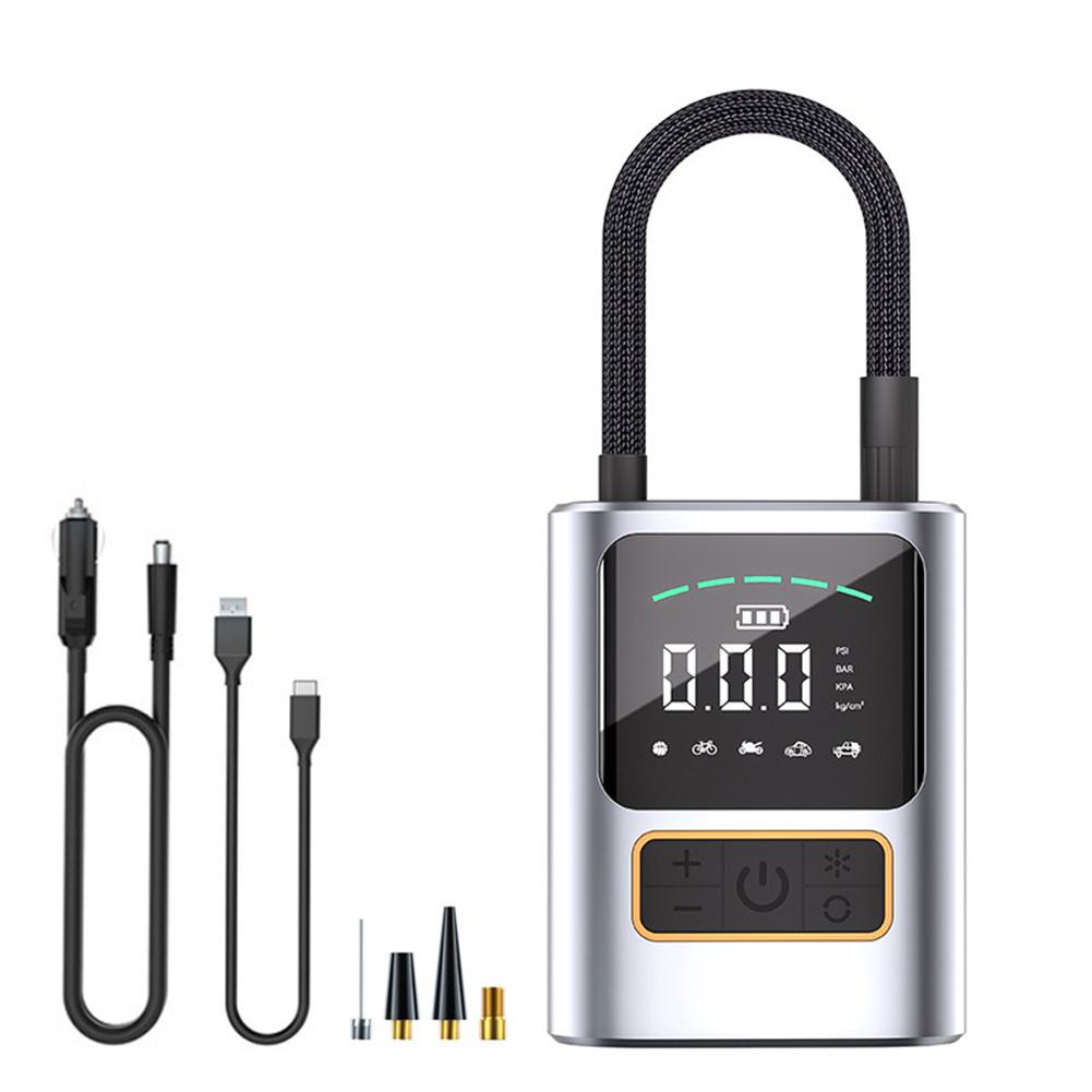 Портативный воздушный компрессор для накачивания шин 7,4 В/12 В, накачивающий шину велосипеда с цифровым манометром и подсветкой для авто мяча серебряный
Портативный воздушный компрессор для накачивания шин 7,4 В/12 В, накачивающий шину велосипеда с цифровым манометром и подсветкой для авто мяча серебряный