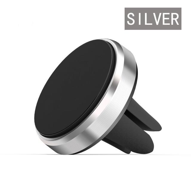 Универсальный магнитный автомобильный держатель для вентиляционного отверстия серебряный
Универсальный магнитный автомобильный держатель для вентиляционного отверстия серебряный