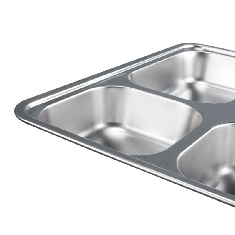 Steel Rectangular Divided Plates 4 Compartment Stainless Steel Divided Plate 3 Sections Food Trays Diet Food Control Compact As China Mainland
Steel Rectangular Divided Plates 4 Compartment Stainless Steel Divided Plate 3 Sections Food Trays Diet Food Control Compact As China Mainland