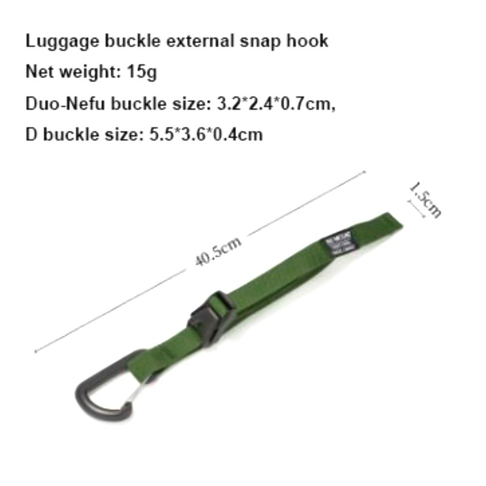 With Hanging Buckle External Luggage Strap Luggage External Buckle Belt Travel Accessories зелений
With Hanging Buckle External Luggage Strap Luggage External Buckle Belt Travel Accessories зелений