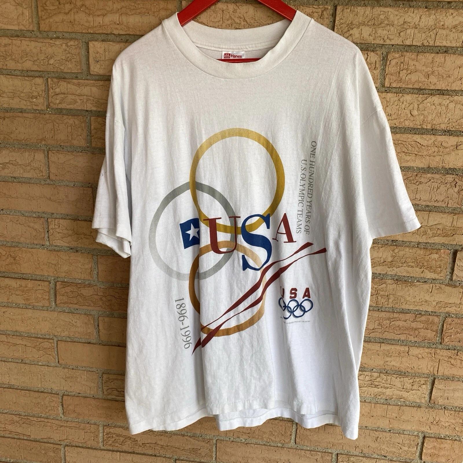 1996 Atlanta Olympic Games T-shirt single stitch Adult size XL 100 years graphic 4XL
1996 Atlanta Olympic Games T-shirt single stitch Adult size XL 100 years graphic 4XL