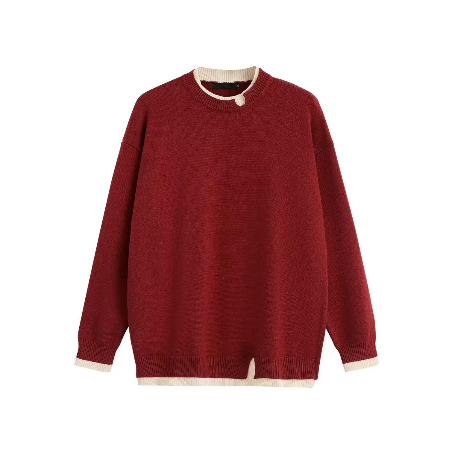 Men s Red Round-Neck Long-Sleeve Knitwear Base Layer for Autumn/Winter L (110-130 Jin) червоний
Men s Red Round-Neck Long-Sleeve Knitwear Base Layer for Autumn/Winter L (110-130 Jin) червоний