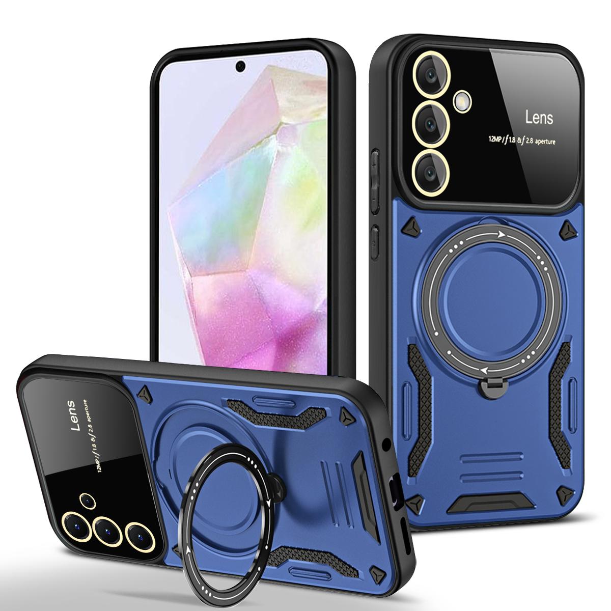 Для Samsung Galaxy A35 5G роскошный бронированный беспроводной зарядный чехол Magsafe Ring Bracket Case для Galaxy A35 A 35 магнитный бампер Cover Samsung A35 5G синий
Для Samsung Galaxy A35 5G роскошный бронированный беспроводной зарядный чехол Magsafe Ring Bracket Case для Galaxy A35 A 35 магнитный бампер Cover Samsung A35 5G синий
