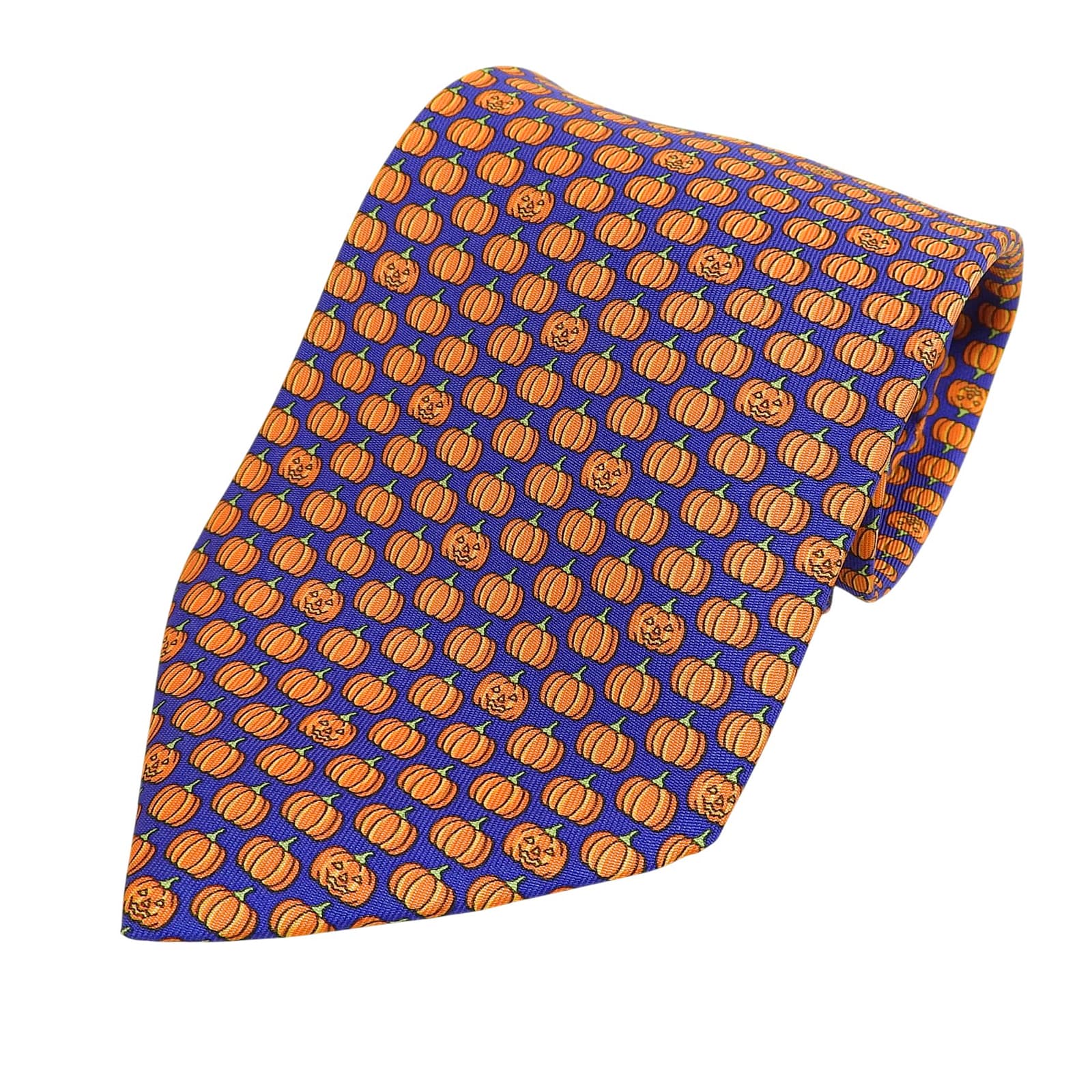 Pristine HERMES tie Pumpkin Pattern silk mens Used
Pristine HERMES tie Pumpkin Pattern silk mens Used