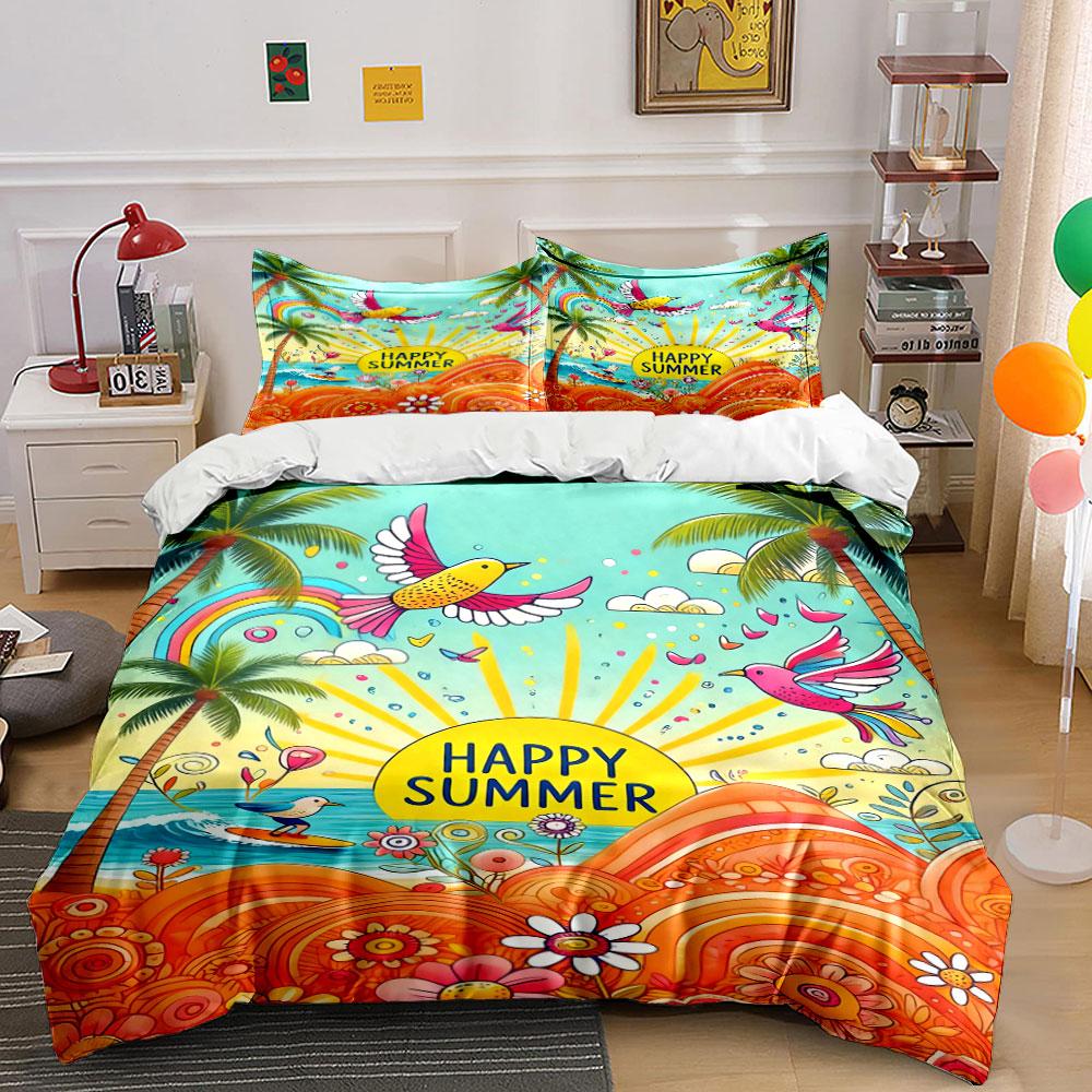 Tropical birds, palm trees. Bedding sets Duvet cover sets Duvet covers Pillowcases(1 * Duvet Cover 2 * Pillowcases, without duvet insert) 135x200cm
Tropical birds, palm trees. Bedding sets Duvet cover sets Duvet covers Pillowcases(1 * Duvet Cover 2 * Pillowcases, without duvet insert) 135x200cm