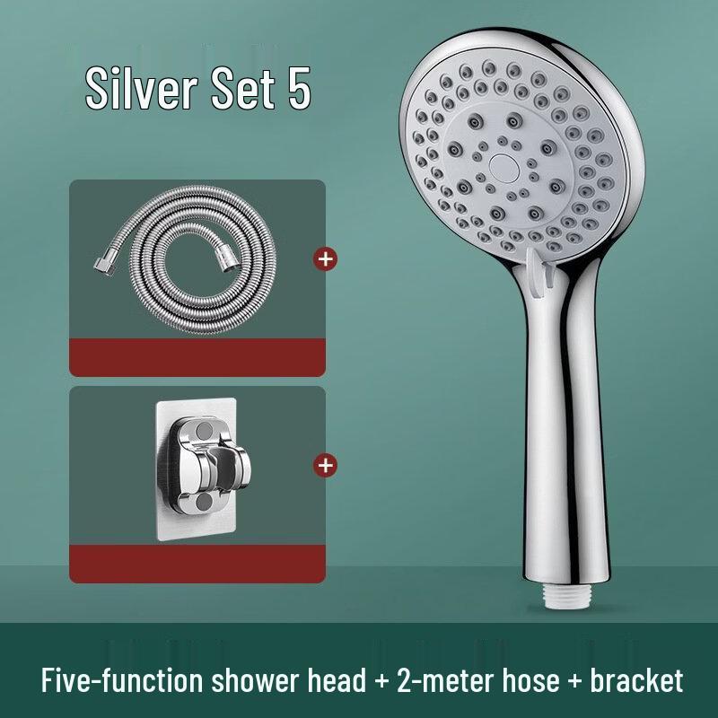 TLXT Silver Handheld Shower Head Set
TLXT Silver Handheld Shower Head Set