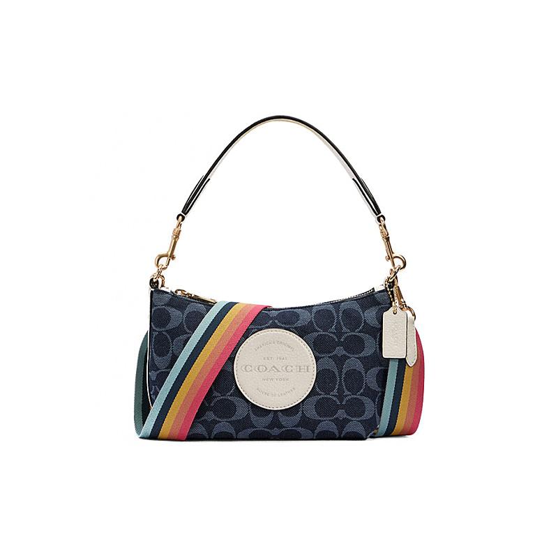 COACH handbag Dempsey 18 classic presbyopic logo Logo fragrant bud all over printed rainbow shoulder strap fabric leather armpit bag hand shoulder синій
COACH handbag Dempsey 18 classic presbyopic logo Logo fragrant bud all over printed rainbow shoulder strap fabric leather armpit bag hand shoulder синій