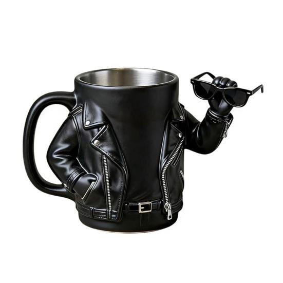 Novelty Coffee Mug for Men Creative Biker Jacket Design 200ml Resin Cup Unique Gift for Coffee Lovers Tea Lovers Birthday Holiday Present A
Novelty Coffee Mug for Men Creative Biker Jacket Design 200ml Resin Cup Unique Gift for Coffee Lovers Tea Lovers Birthday Holiday Present A