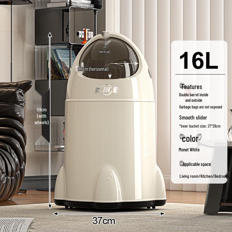 Elegant Large-Capacity Trash Can with Lid for Living Room & Kitchen
Elegant Large-Capacity Trash Can with Lid for Living Room & Kitchen