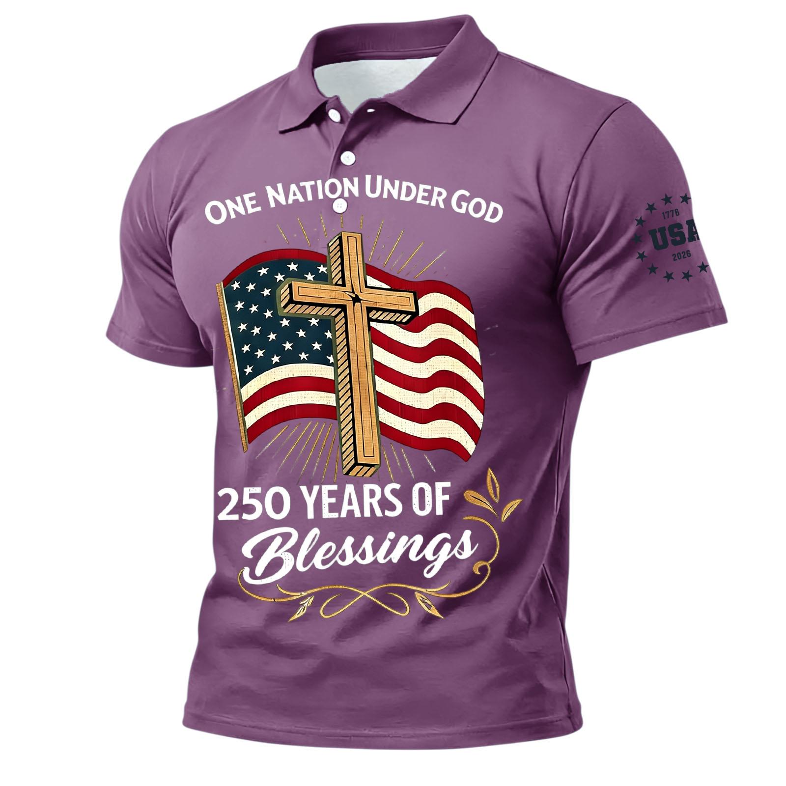Men s Short Sleeve Polo Shirt with Printed Cross and Flag Graphic Button Down Collar Casual Top Tee M
Men s Short Sleeve Polo Shirt with Printed Cross and Flag Graphic Button Down Collar Casual Top Tee M