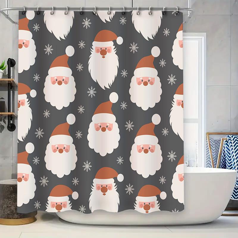 Christmas Santa Shower Curtain Waterproof Printed Bathroom Decor For Kids Christmas Gift Home Textile Kitchen Washcloth With Hoo W60H190(CM)-1 Pcs
Christmas Santa Shower Curtain Waterproof Printed Bathroom Decor For Kids Christmas Gift Home Textile Kitchen Washcloth With Hoo W60H190(CM)-1 Pcs