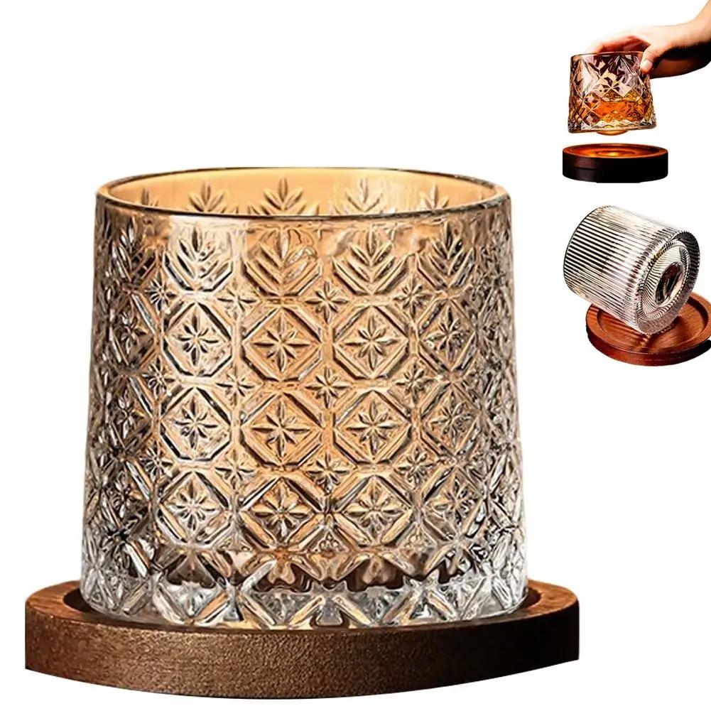 1PC WhiskeyCrystal Tumbler9OzSwivel Old Fashioned Glass With Round Wooden Coaster Perfect For Family Gatherings And Cocktai B5F4 301-400ml
1PC WhiskeyCrystal Tumbler9OzSwivel Old Fashioned Glass With Round Wooden Coaster Perfect For Family Gatherings And Cocktai B5F4 301-400ml