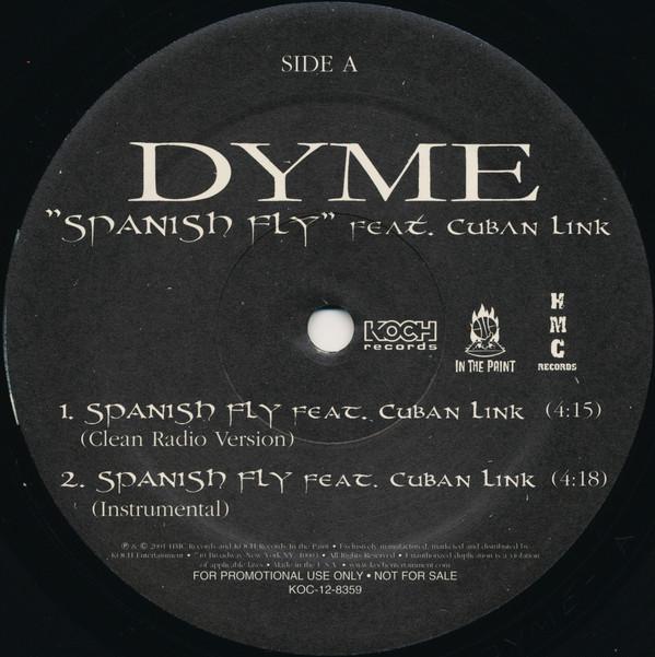 12-дюймовая пластинка DYME - Spanish Fly KOC128359PROMO Koch Records, I 2001 США Рэп и хип-хоп/R&B Б/У
12-дюймовая пластинка DYME - Spanish Fly KOC128359PROMO Koch Records, I 2001 США Рэп и хип-хоп/R&B Б/У