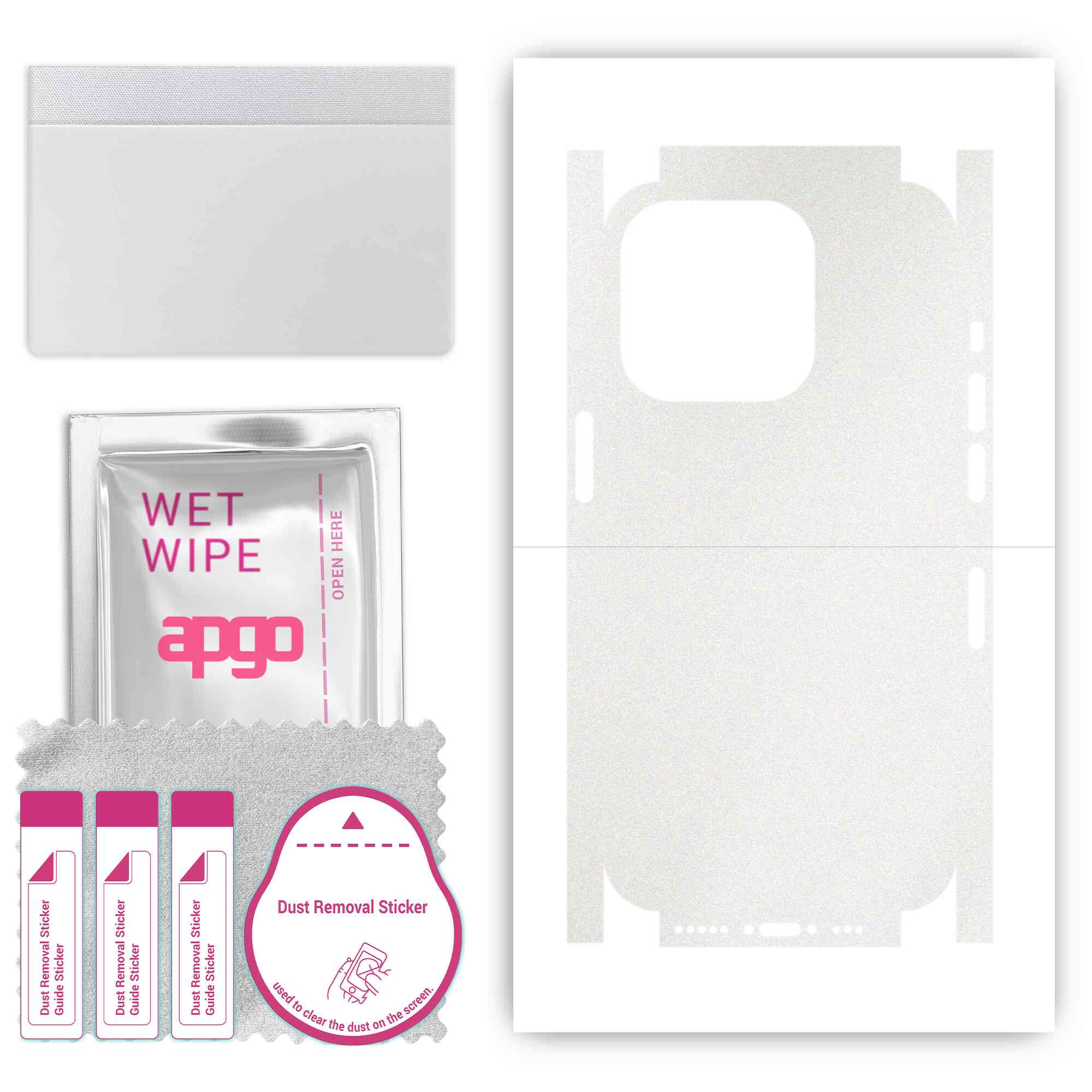 Apgo Protective Skin Sticker for the back+sides compatible with Apple iPhone 14 Pro, Full Wrap Film, Foil, Vinyl - Pattern Matte Transparent
Apgo Protective Skin Sticker for the back+sides compatible with Apple iPhone 14 Pro, Full Wrap Film, Foil, Vinyl - Pattern Matte Transparent
