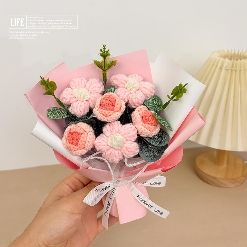 Mini Knitted Yarn Rose Bouquet - Valentine s, Graduation, or Girlfriend Gift - Simulated Floral Ornament
Mini Knitted Yarn Rose Bouquet - Valentine s, Graduation, or Girlfriend Gift - Simulated Floral Ornament