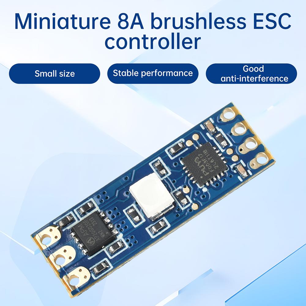 2S-3S DC 5V-16V 8A PWM Brushless Motor Driver Board Micro Aircraft Model Motor Electric Regulator DL03 For 1104 1106 1306 1PCS
2S-3S DC 5V-16V 8A PWM Brushless Motor Driver Board Micro Aircraft Model Motor Electric Regulator DL03 For 1104 1106 1306 1PCS
