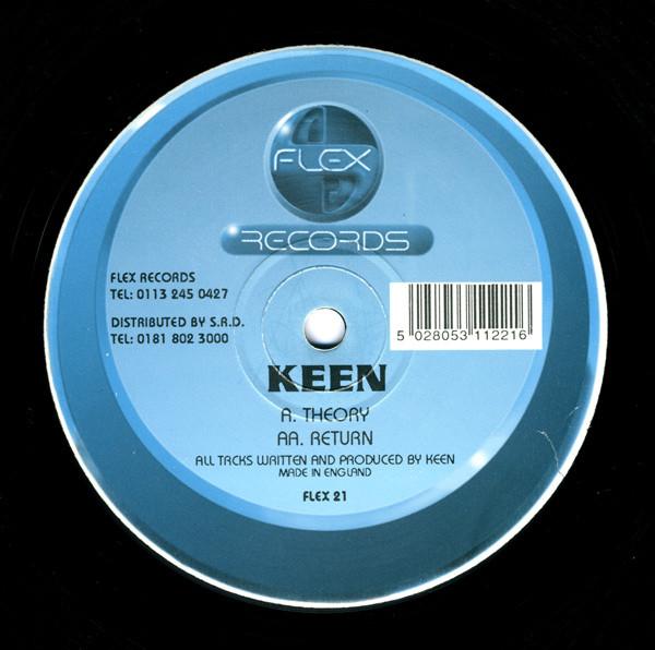 12inch Record KEEN - Theory / Return FLEX21 Flex Records 1998 UK Dance & Electronica Used
12inch Record KEEN - Theory / Return FLEX21 Flex Records 1998 UK Dance & Electronica Used