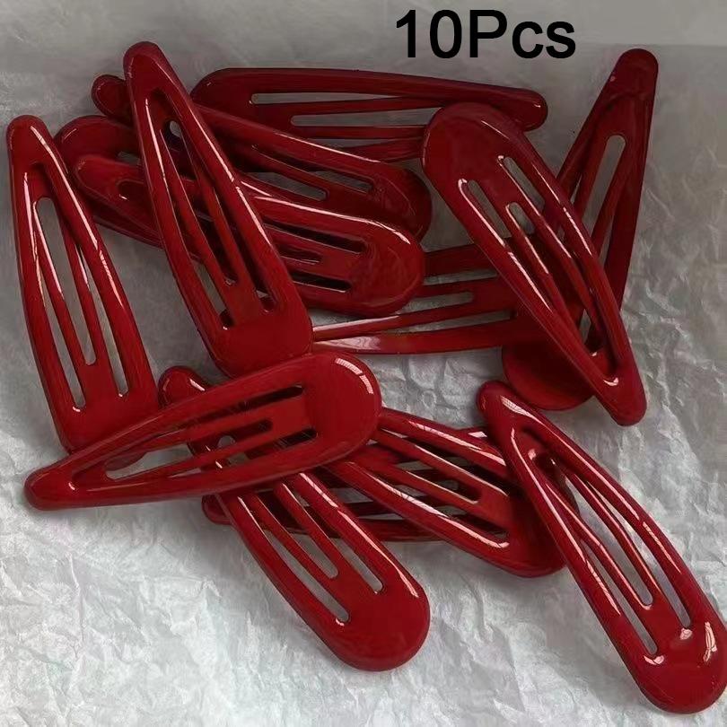 10Pcs Red Star Snap Clip for Girl Waterdrop Barrettes Black Hairpin Women Silver Hair Clip Accessories Kawaii BB Clip New Sweet
10Pcs Red Star Snap Clip for Girl Waterdrop Barrettes Black Hairpin Women Silver Hair Clip Accessories Kawaii BB Clip New Sweet