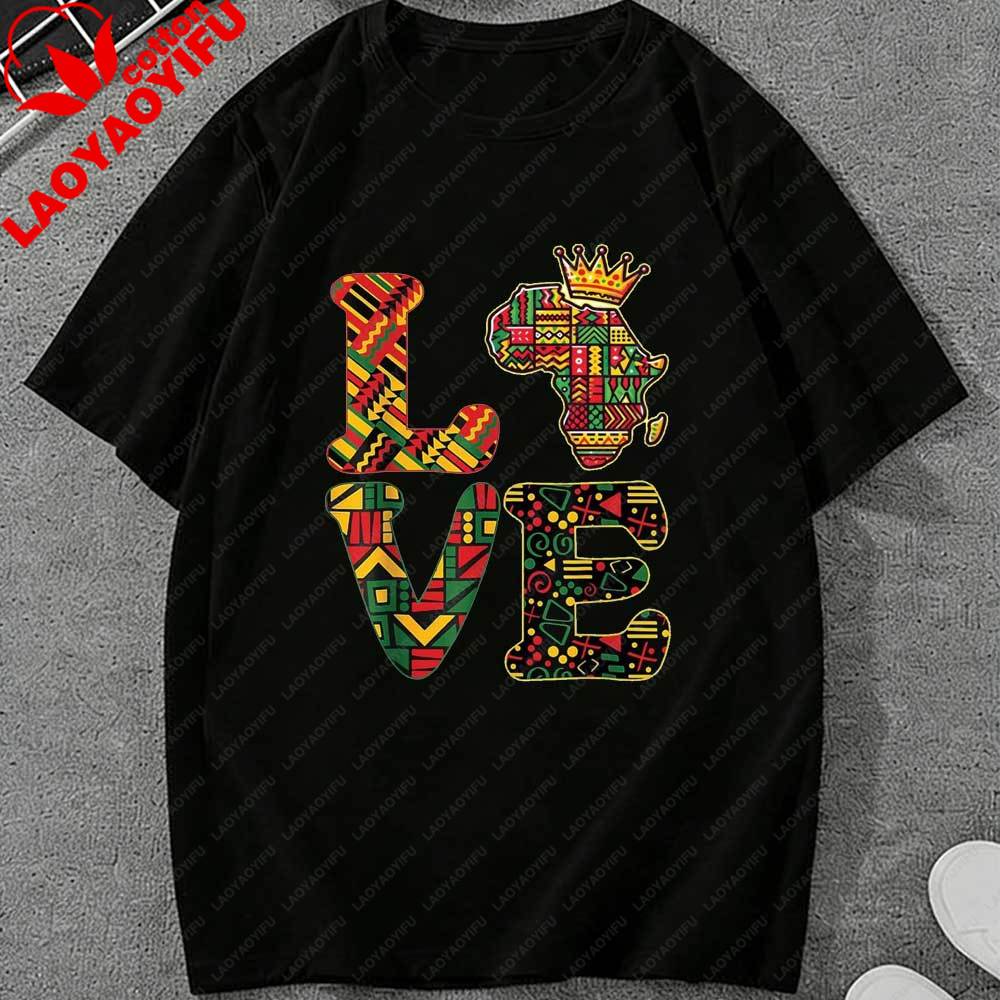 Juneteenth LOVE Africa Map Crown Graphic TShirt African Tribal Pattern Pride Cotton Tops for Unisex Women Juneteenth Gift Apparel S
Juneteenth LOVE Africa Map Crown Graphic TShirt African Tribal Pattern Pride Cotton Tops for Unisex Women Juneteenth Gift Apparel S