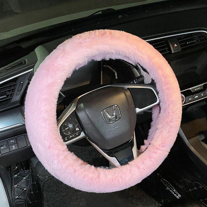 New Style Hand-Stitched Rhinestone Car Steering Wheel Cover for Women, Winter Plush Warm Fashion Cute Non-Slip Handlebar Cover for Winter Pink
New Style Hand-Stitched Rhinestone Car Steering Wheel Cover for Women, Winter Plush Warm Fashion Cute Non-Slip Handlebar Cover for Winter Pink