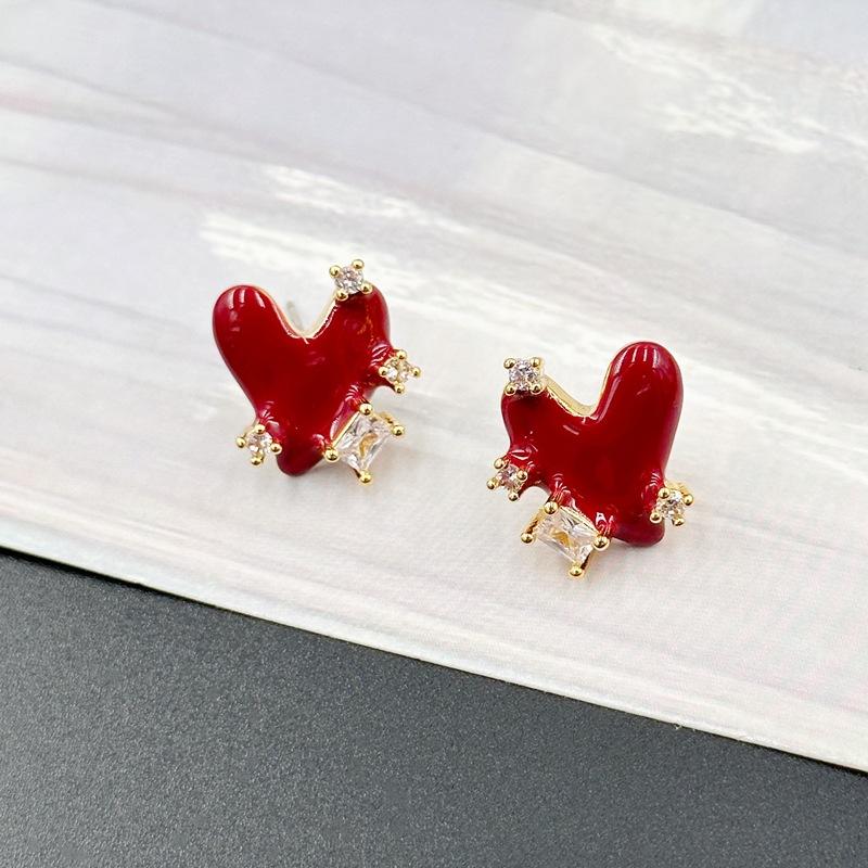 Light Luxury Red Love Zircon Earrings Women S Stud Earrings Internet Celebrities Of The Same Style бордовый
Light Luxury Red Love Zircon Earrings Women S Stud Earrings Internet Celebrities Of The Same Style бордовый