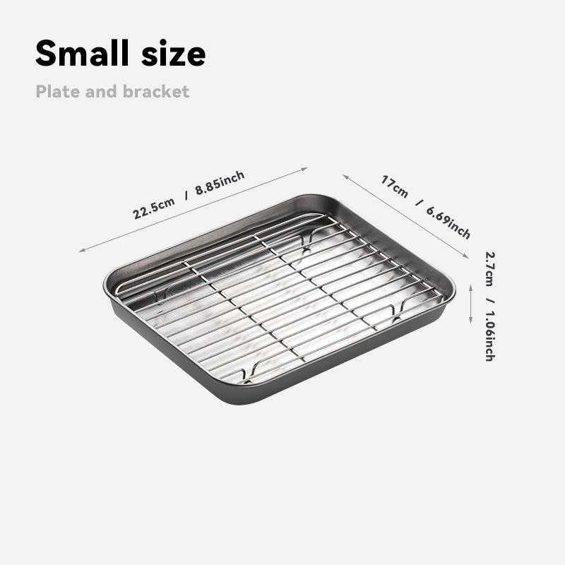 Противень для гриля из нержавеющей стали, многоцелевой, съемный, прямоугольный, противень для духовки, противень для гриля на открытом воздухе, подставка для решетки
Противень для гриля из нержавеющей стали, многоцелевой, съемный, прямоугольный, противень для духовки, противень для гриля на открытом воздухе, подставка для решетки