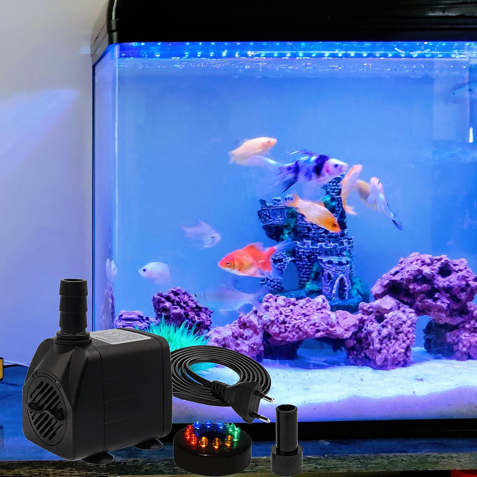 Mini Submersible Fountain Pump 10W 600L/H Garden Pond Aquarium Water With 12 Light
Mini Submersible Fountain Pump 10W 600L/H Garden Pond Aquarium Water With 12 Light