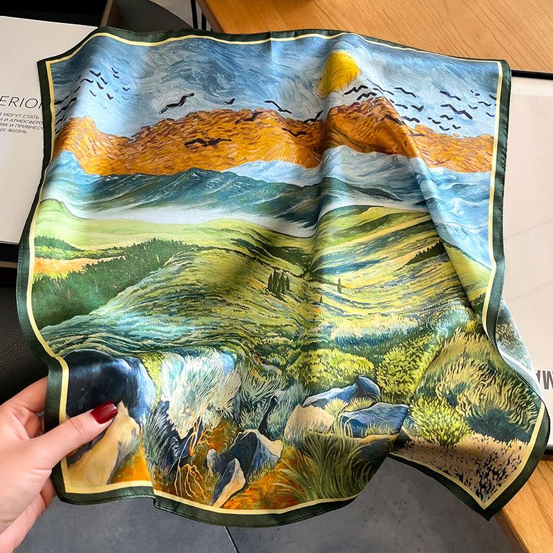 100% Silk Scarf Women Neck Hair Foulard Square Headband Scarves Bandana Fashion New Hijab Print Poncho Scarves Pashmina echarpes Real Silk 53x53cm
100% Silk Scarf Women Neck Hair Foulard Square Headband Scarves Bandana Fashion New Hijab Print Poncho Scarves Pashmina echarpes Real Silk 53x53cm