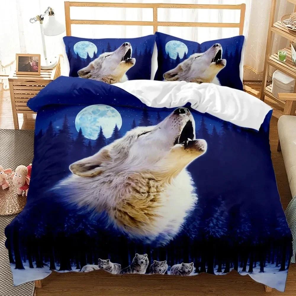 3D Printed Wolf Wild Snow Wolf Comfortable Duvet Quilt Cover Pillowcase Bedding Set Children Bedroom Decoration Home Textile 70x133cm 2pcs
3D Printed Wolf Wild Snow Wolf Comfortable Duvet Quilt Cover Pillowcase Bedding Set Children Bedroom Decoration Home Textile 70x133cm 2pcs