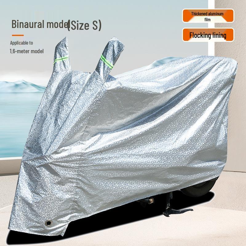 Waterproof Sun & Rain Cover for Electric Vehicles, Motorcycles, and Bicycles 1.6m S with Mirror Covers срібний
Waterproof Sun & Rain Cover for Electric Vehicles, Motorcycles, and Bicycles 1.6m S with Mirror Covers срібний