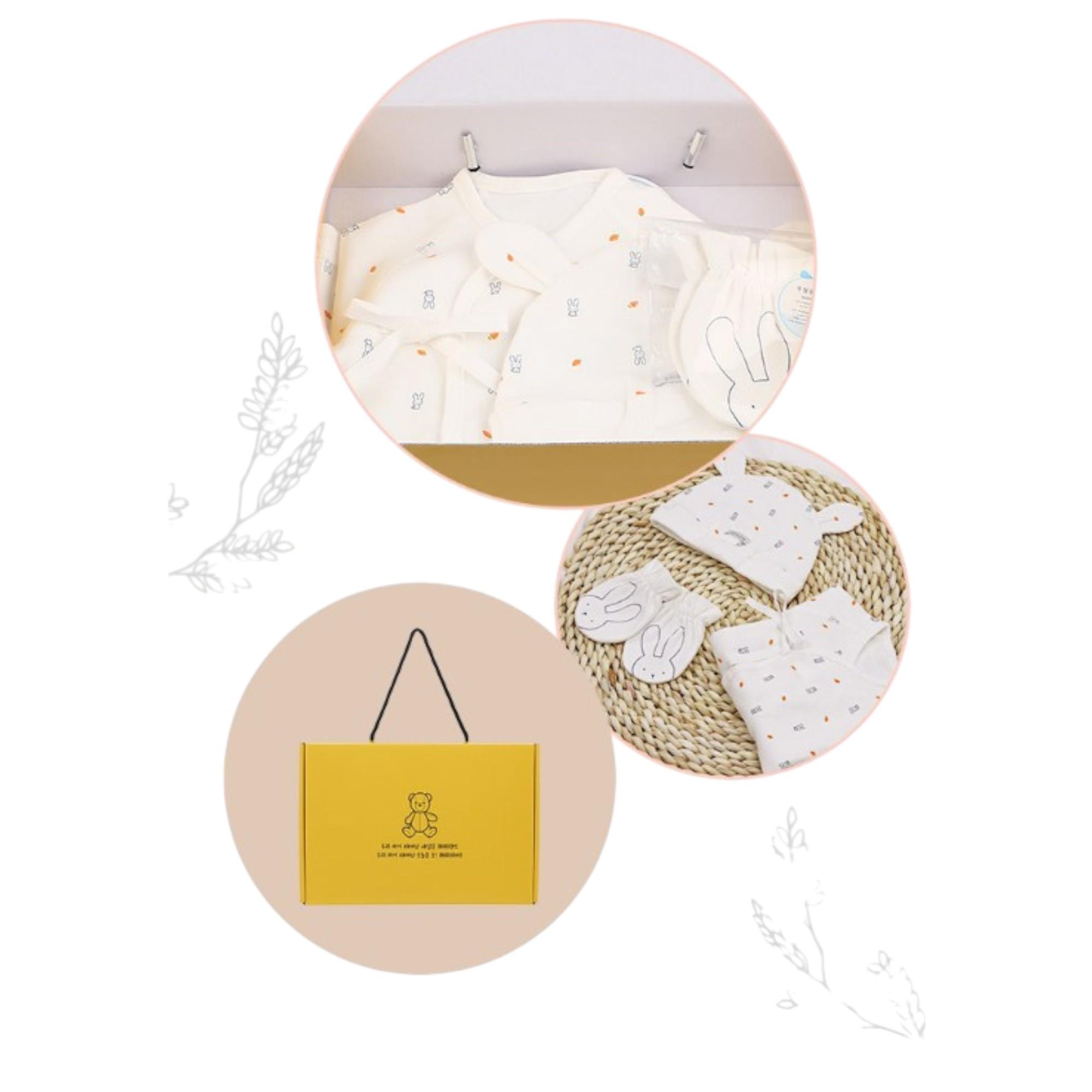 Absorba Newborn Gift Set: Beanie, Mittens, and Top (3-Piece Set) - Ivory, Size 60
Absorba Newborn Gift Set: Beanie, Mittens, and Top (3-Piece Set) - Ivory, Size 60