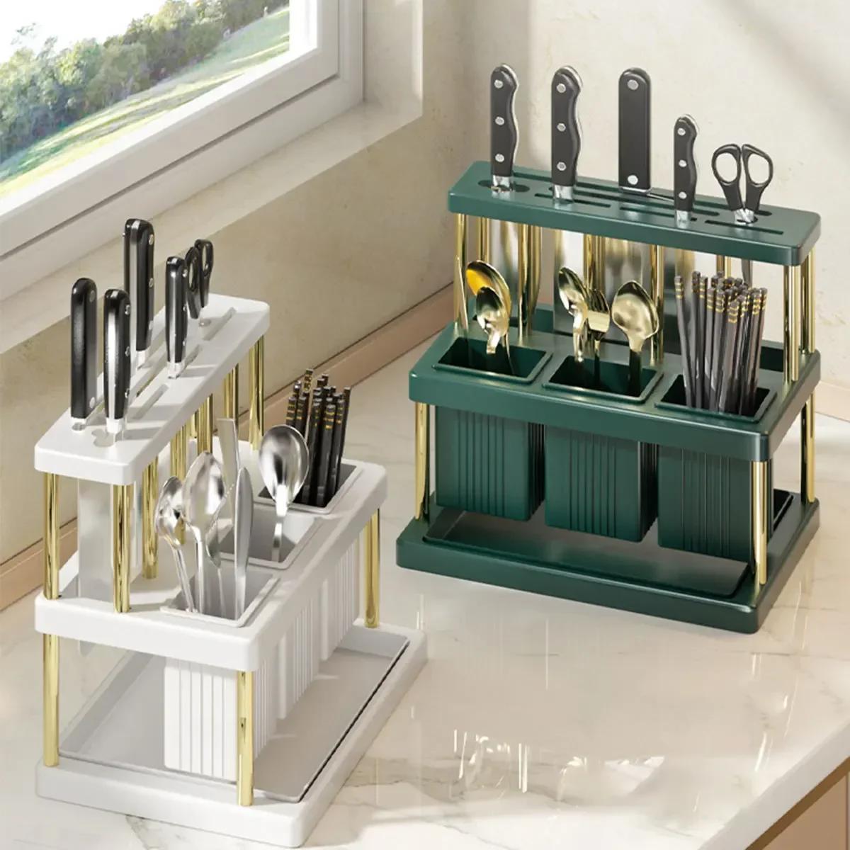 Cutter and Cutlery Drying Rack Space Saving Utensil Holder with Removable Water Catch Tray Kitchen Cutter Organizer and Drainer
Cutter and Cutlery Drying Rack Space Saving Utensil Holder with Removable Water Catch Tray Kitchen Cutter Organizer and Drainer