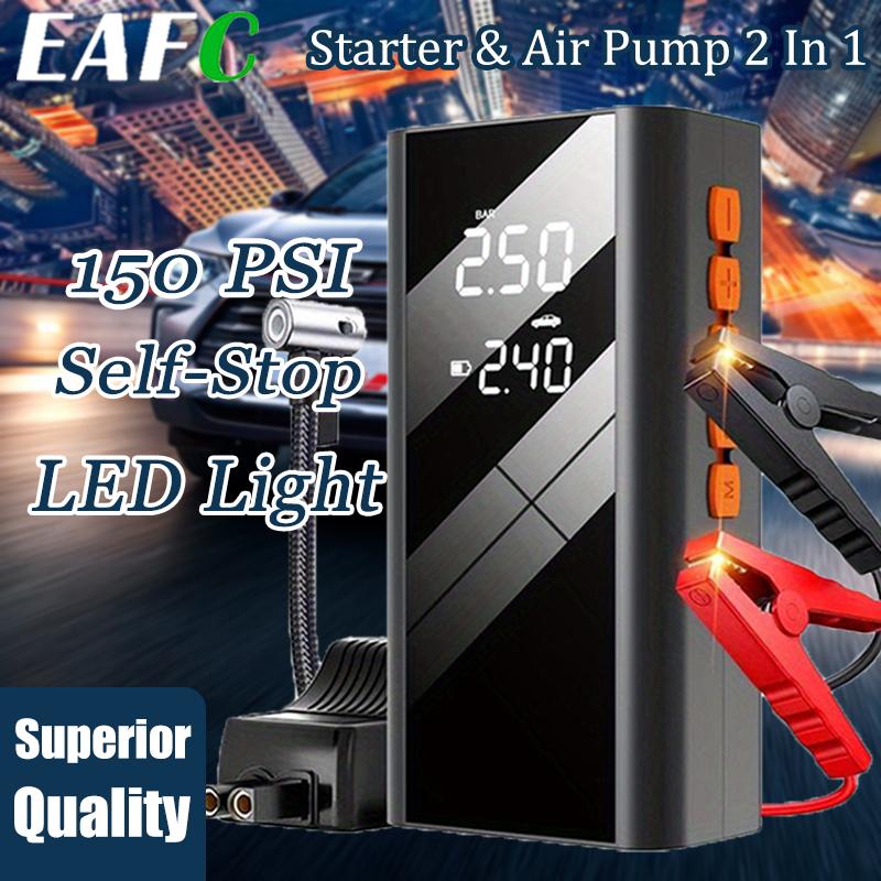 EAFC Car Jump Starter & Air Compressor 2 In 1, Car Emergency Battery Booster with LED Light, 12V Portable Car Booster
EAFC Car Jump Starter & Air Compressor 2 In 1, Car Emergency Battery Booster with LED Light, 12V Portable Car Booster